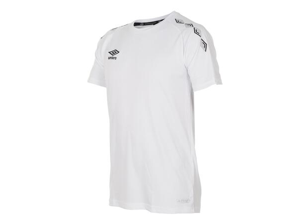 UMBRO UX-1 Trn Tee Hvit/Sort M Enklere teknisk T-skjorte 
